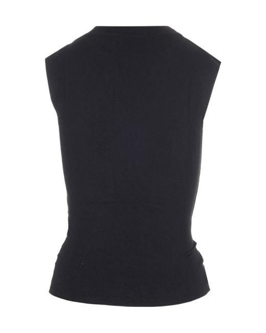 Ambush Black Cut-Out Heart Tank Top