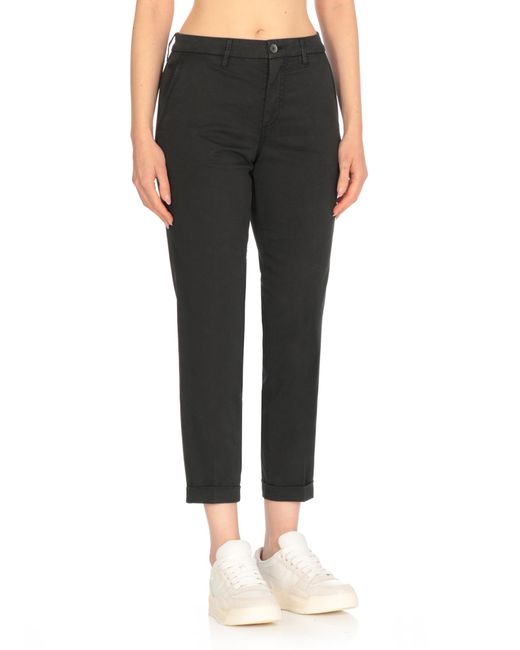 Fay Black Cropped Pants