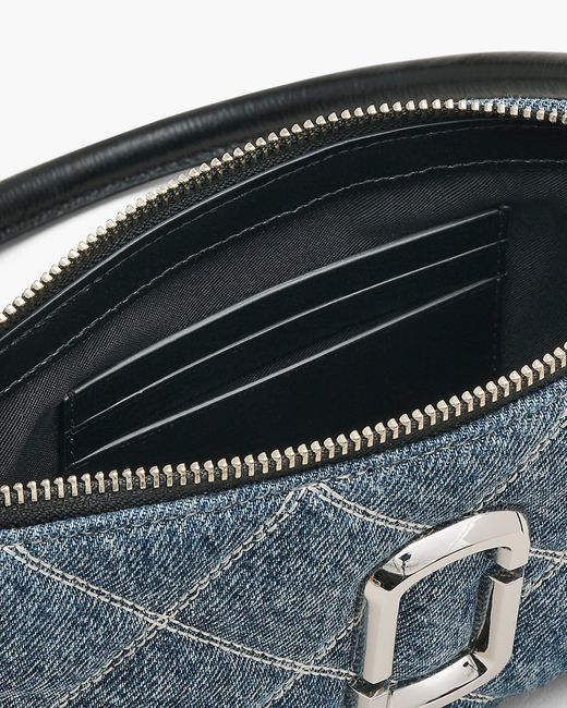 Marc Jacobs Blue The Quilted Denim Utility Cross Body Bag