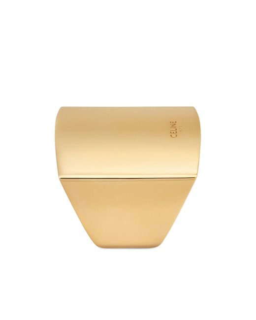 【CELINE】直営/正規店 Formes Abstraites Pyramid Ring 指輪 Celine Formes Abstraites Pyramid Ring in White | Lyst