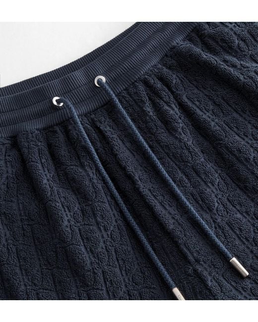 Dior Blue Oblique Bermuda Shorts for men