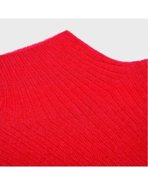 Céline Red Turtleneck Sweater