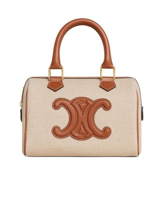Céline Natural Small Boston Cuir Triomphe