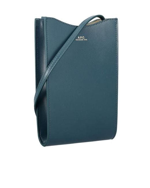 A.P.C. Blue Logo Shoulder Bag