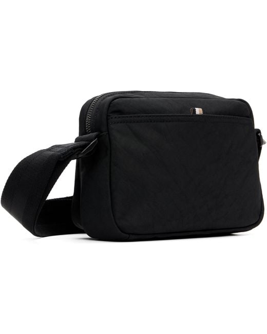 Boss Black Zippered Shoulder Bag for men