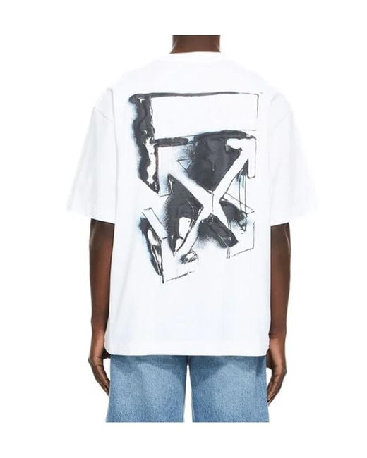 Off-White c/o Virgil Abloh White 3D Spray Arrow Skate T-Shirt for men