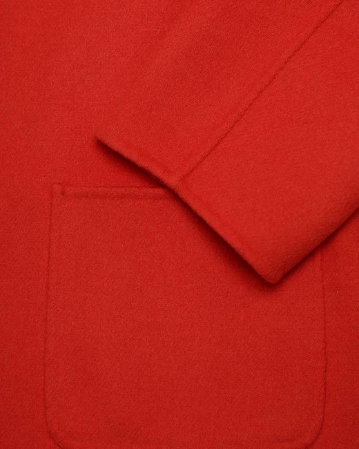 Weekend by Maxmara Red Round-Neck Long-Sleeved Casual Jacket