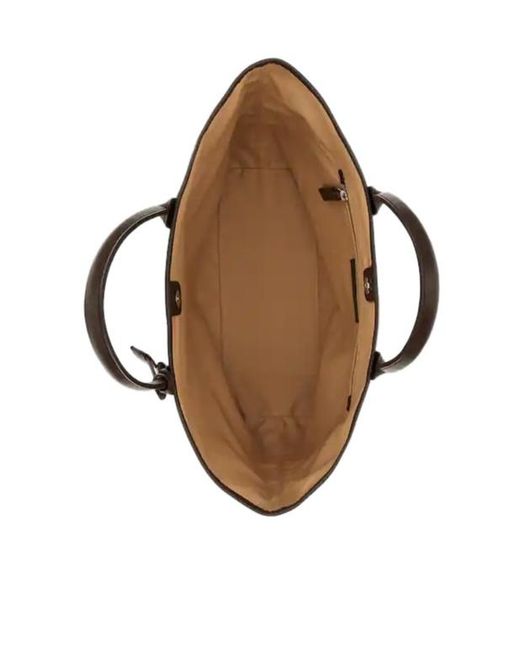 Hogan Natural Logo Detail Top Handle Bag