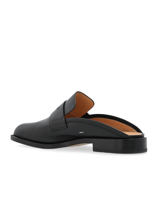 Maison Margiela Black Tabi Toe Slip-On Mules