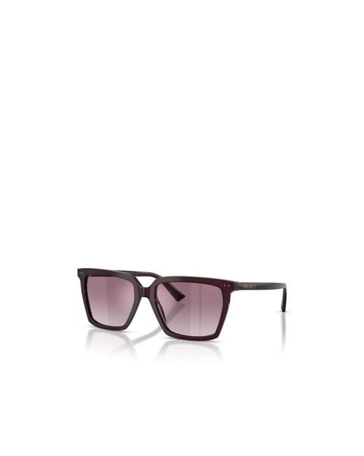 Jimmy Choo Purple Geometric Frame Sunglasses