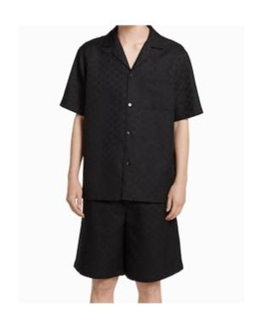 Gucci Black Gg Bowling Shirt for men