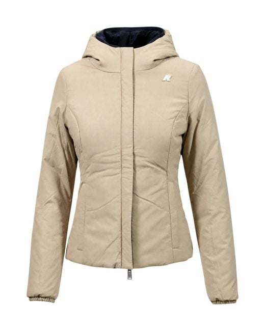K-Way Blue Reversible Logo Jacket