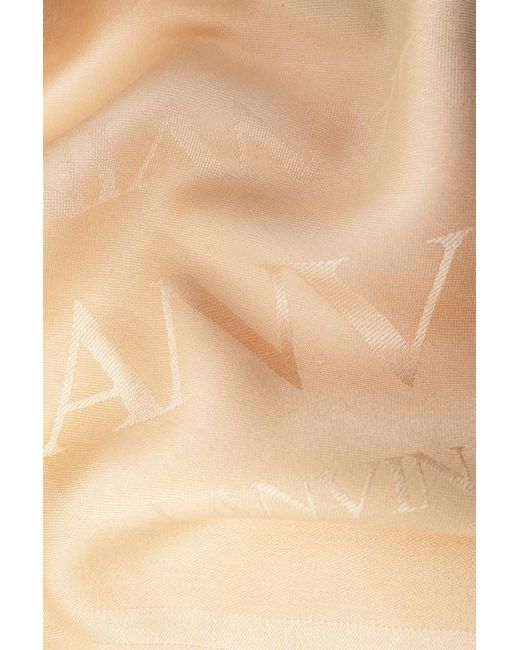 Lanvin Natural Logo Scarf