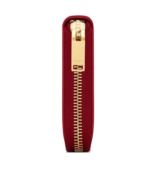 Saint Laurent Red Logo Long Wallet