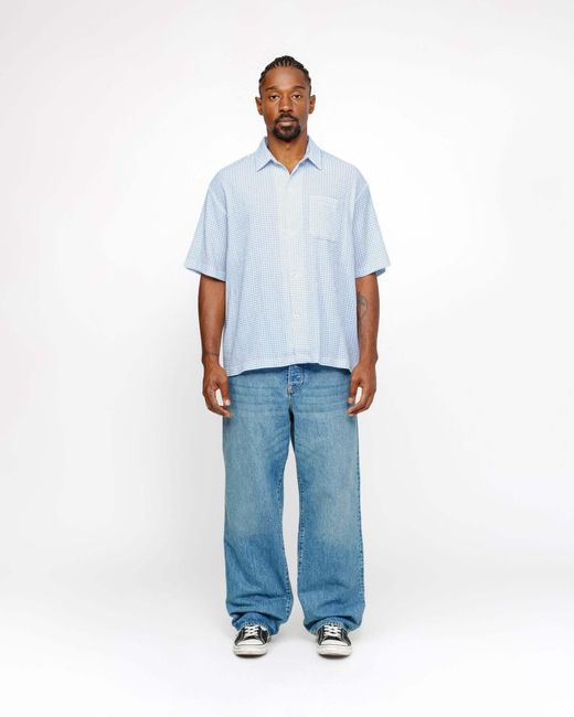 Stussy Blue Five-Pocket Jeans for men