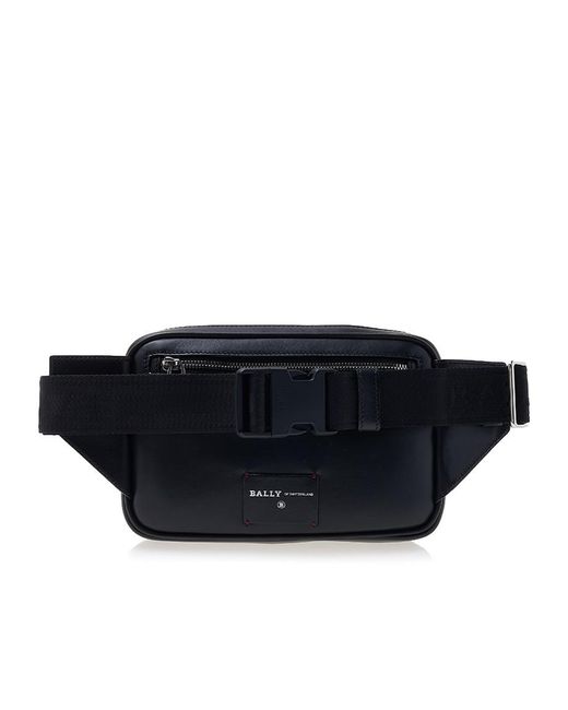 Bally Blue Zippered Waist Pack for men