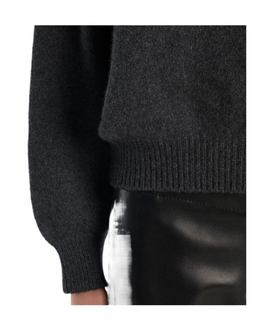 Khaite Black Margaux Crewneck Jumper