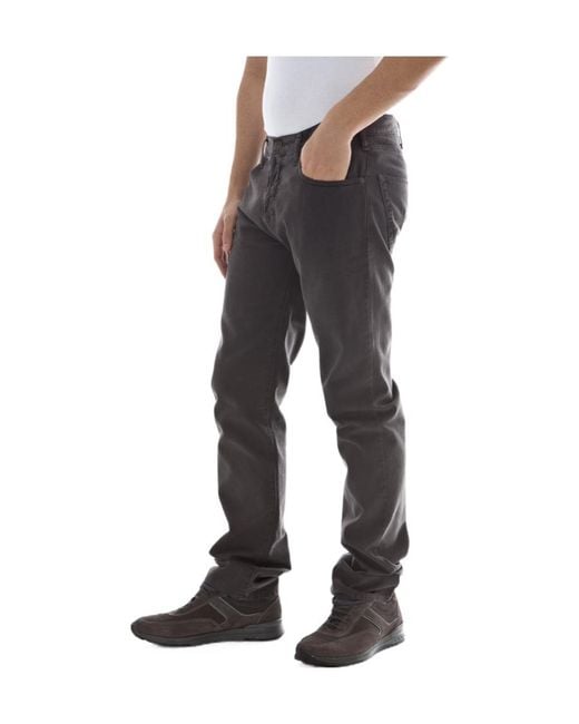 Armani Jeans Black Cotton Jeans for men