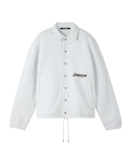 Jacquemus White Long Sleeve Casual Jacket for men