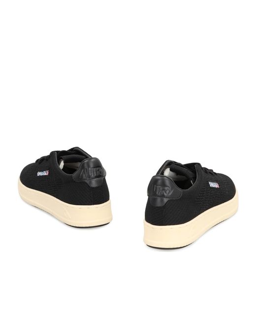 Autry Black Medalist Easeknit Low Sneakers