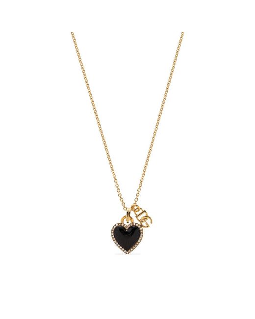 Dolce & Gabbana White Logo Pendant Necklace