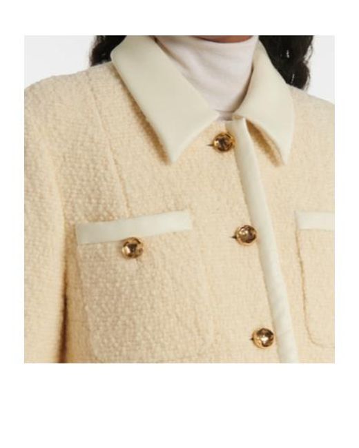 Altuzarra Natural Wool And Cotton Coat