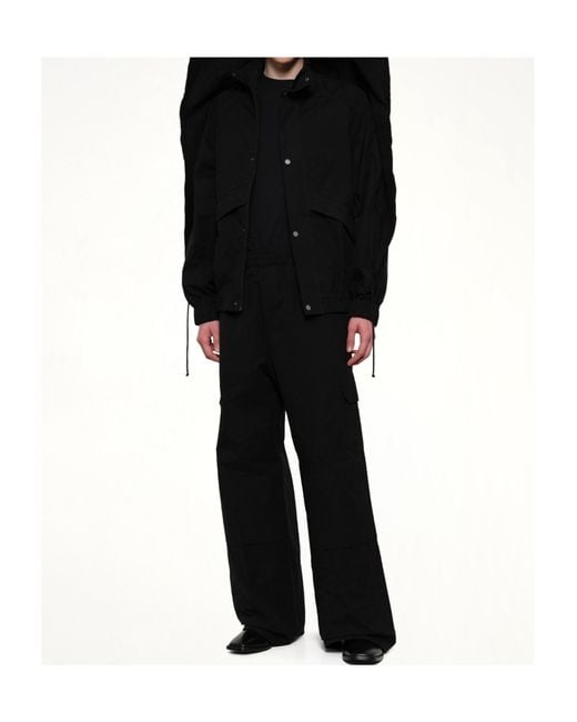 Egonlab Black Fold-Back Casual Jacket for men