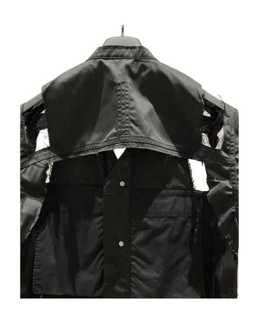 Rick Owens Black Logo Vest Casual Jacket