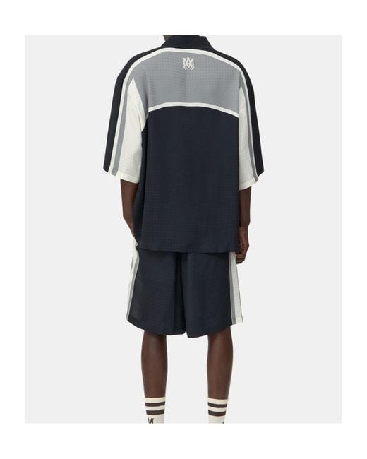 Amiri Black Panel Buttoned Shirt for men