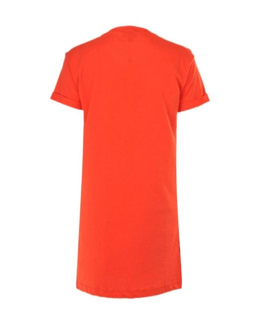 Armani Jeans Red Logo Short-Sleeved T-Shirt