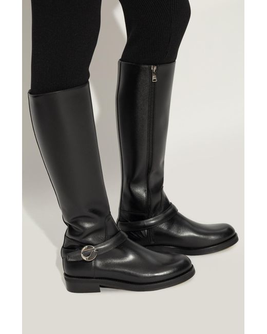 Coperni Black Buckle Strap Boots