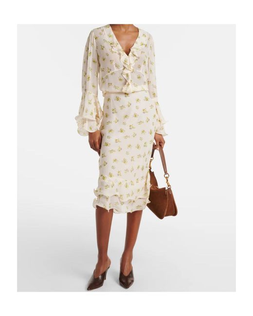 Dorothee Schumacher Natural Floral Georgette Cover-Up