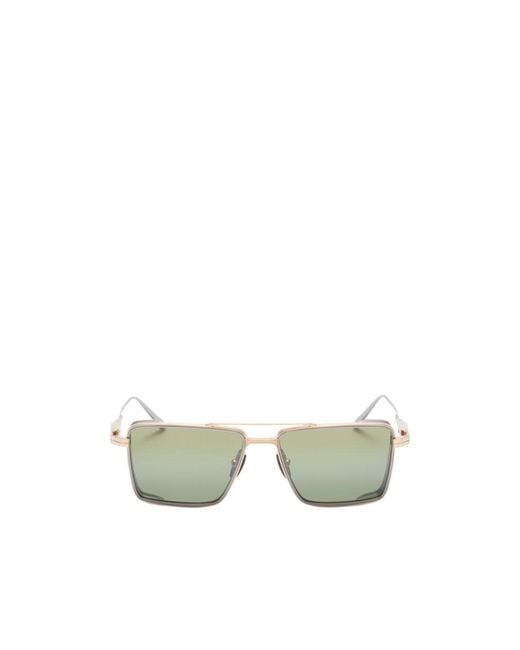 Akoni Green Sprinta Square-Frame Sunglasses for men