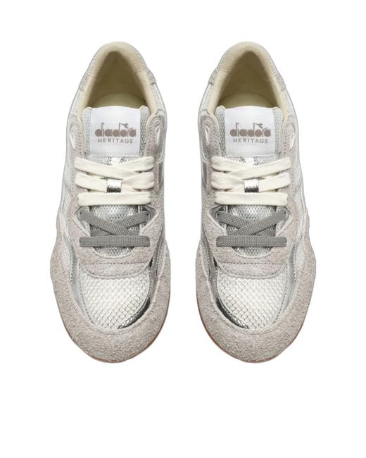Diadora White Equipe Revenge Sneakers