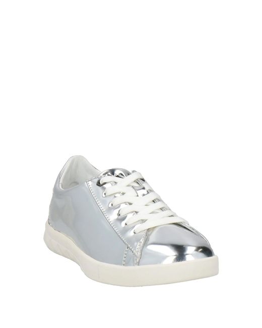 DIESEL White Minimalist Low-Top Sneakers