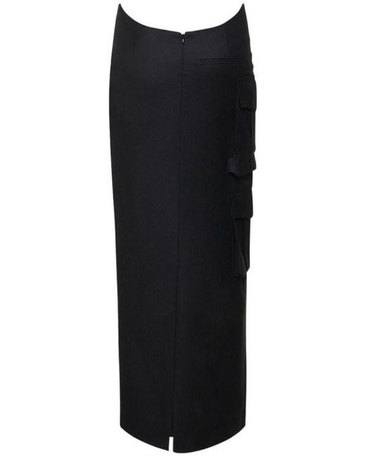 AYA MUSE Black A Mid-Length Half-Length Skirt