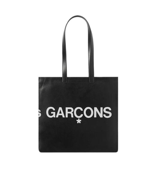 Comme des Garçons Black Printed Handbag for men
