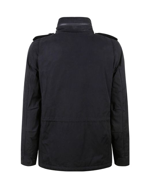 Aspesi Blue High Neck Padded Jacket for men