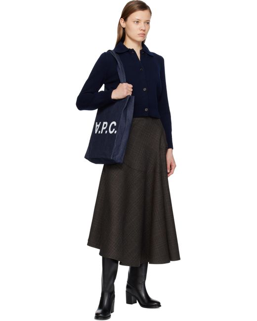 A.P.C. Black Round Toe Heeled Boots