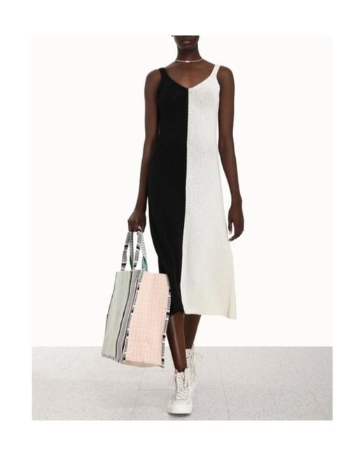Zimmermann White Clover Crochet Medium-Length Dress