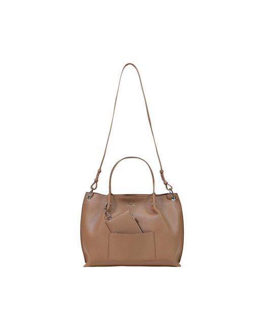 ARMANI EXCHANGE Brown Top-Handle Shoulder Bag