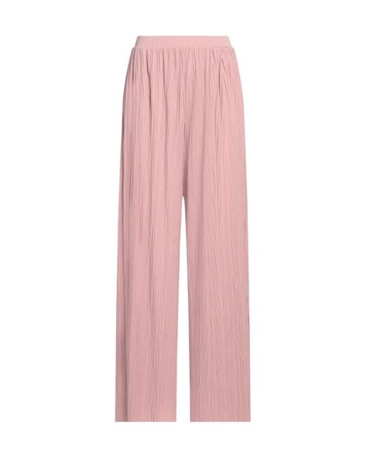 Max Mara Pink Loose Solid-Color Pants