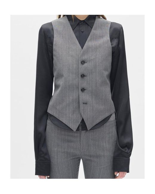 Ann Demeulemeester Gray Stanse Classic Waistcoat