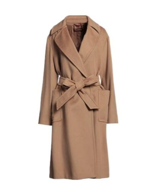 Max Mara Brown Long Belted Coat