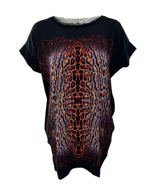 Just Cavalli Black Printed T-Shirt