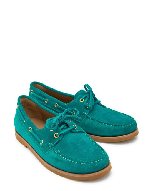 Gianvito Rossi Green Vande Suede Shoes