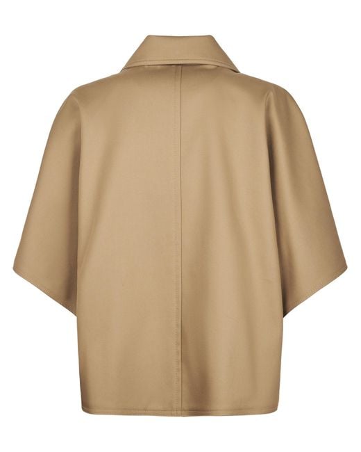 Max Mara Natural Buttoned Coat