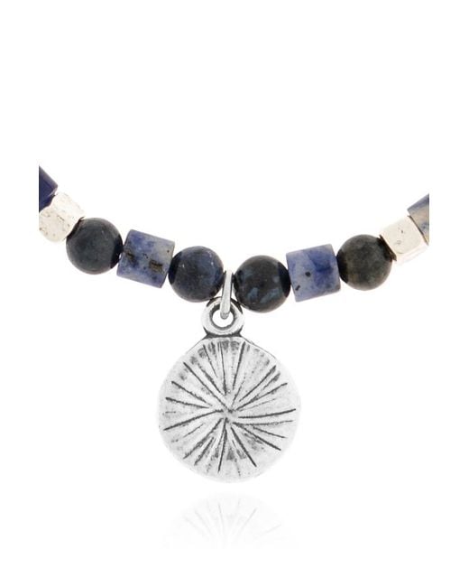 Isabel Marant White Stone-Embellished Bracelet for men