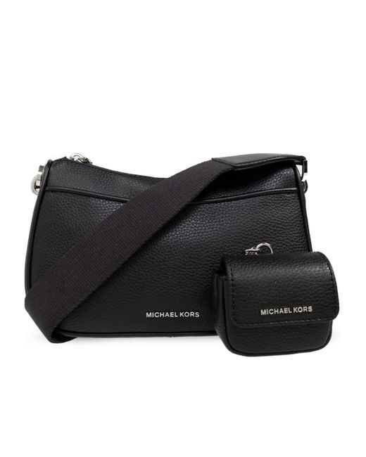 MICHAEL Michael Kors Black Jet Set Logo-Lettering Crossbody Bag