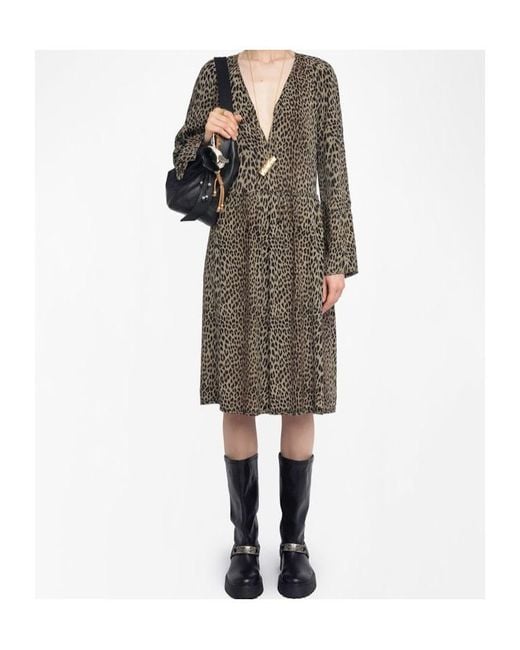 Zadig & Voltaire Multicolor Long Sleeve Dress